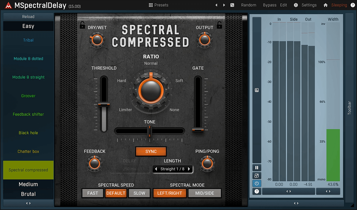 MeldaProduction MSpectralDelay - Creative and Powerful Audio Delay Plugin with 20 Presets