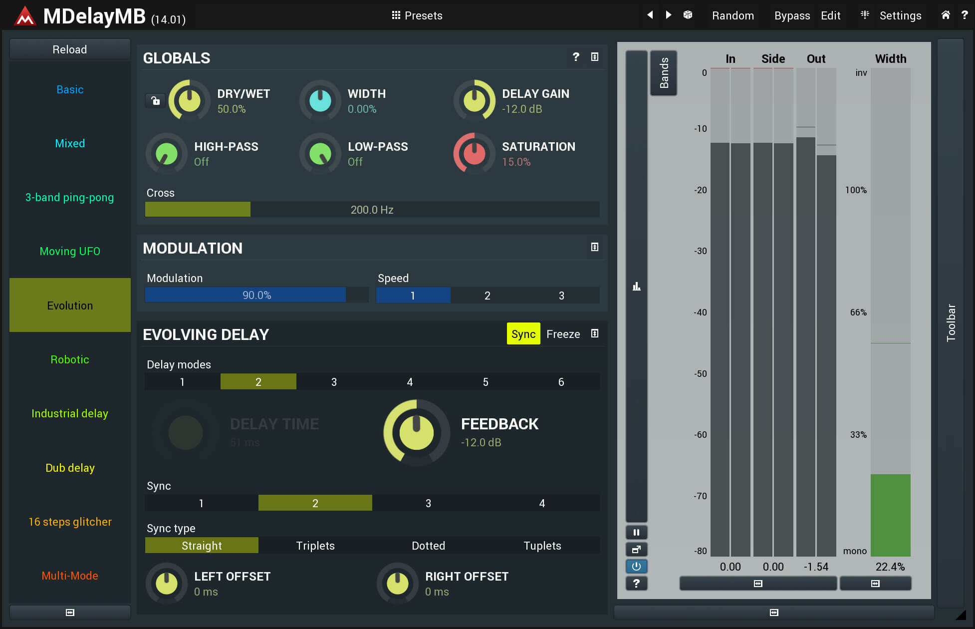 MeldaProduction MDelayMB - Advanced Multi - Band Delay Plugin with Rich Features