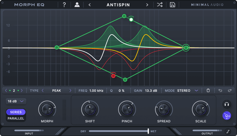 Innovative Minimalist Audio Morphing Equalizer for Precise Sound Control