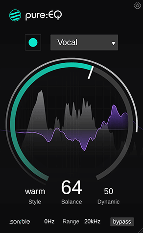 Sonible pure:EQ - AI-Powered Equalizer Plugin for Creators with Great Efficiency