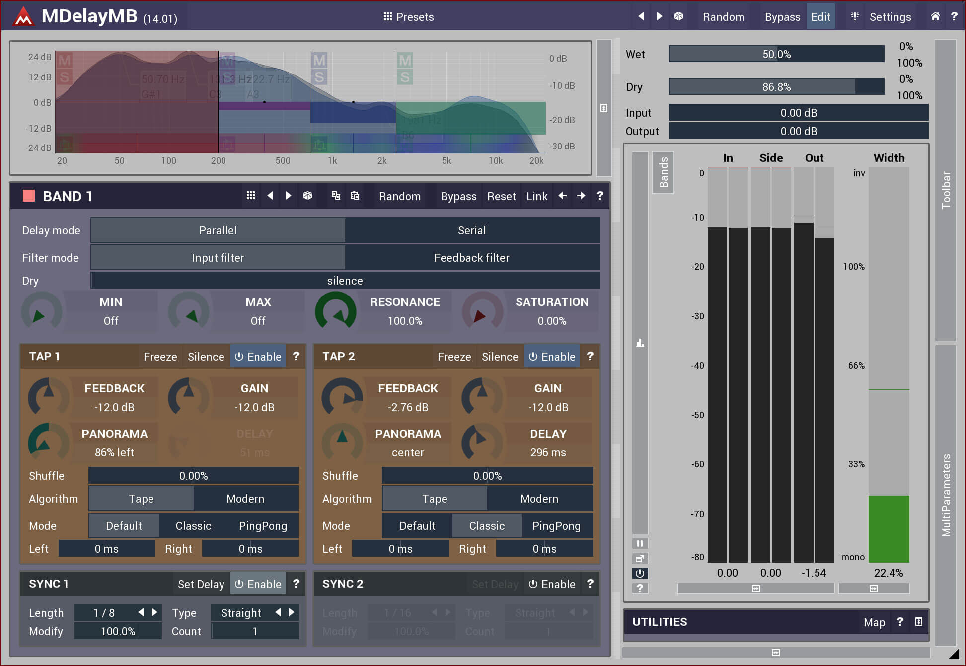 MeldaProduction MDelayMB - Advanced Multi - Band Delay Plugin with Rich Features