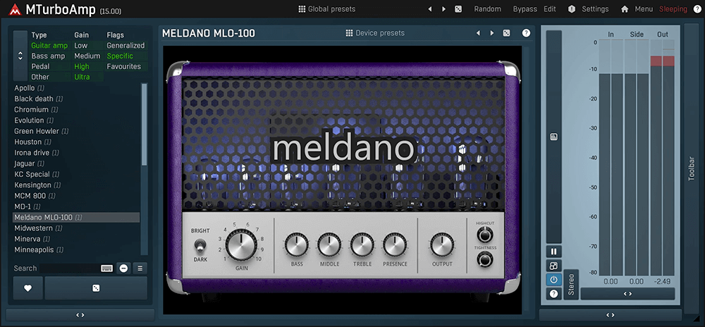 MeldaProduction MTurboAmp: An Incredibly Versatile Collection of Guitar Amps and Distortion Pedals