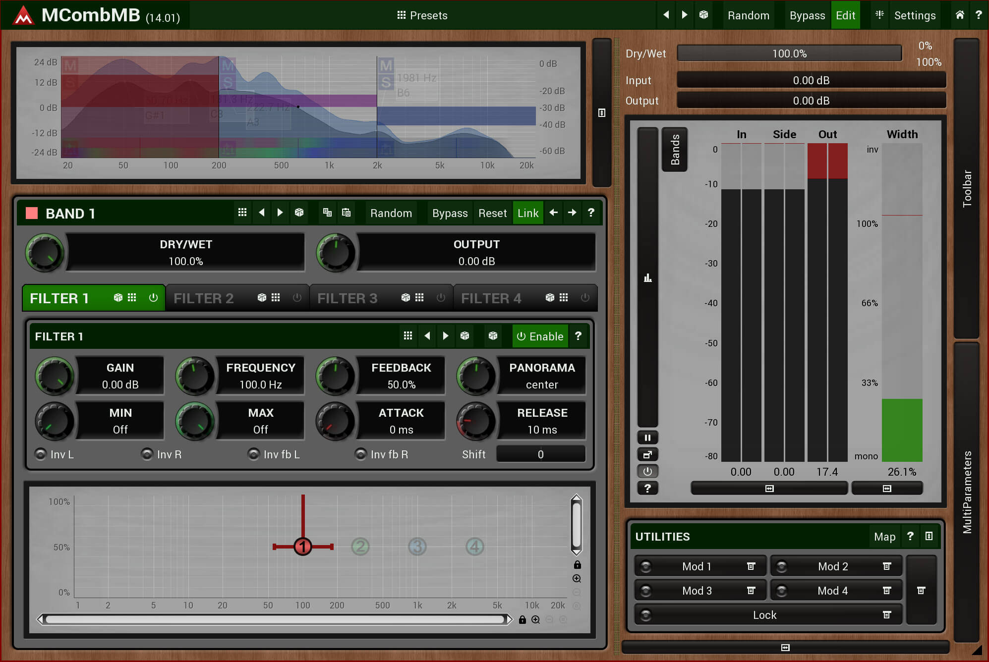 MeldaProduction MCombMB - Premium Multi - Comb Filter for Unique Sounds