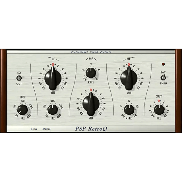 PSP RetroQ - A Distinctive Musical Equalizer with Low Phase Distortion