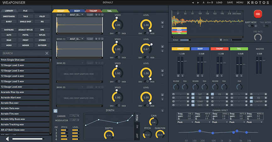 Krotos Basic Weaponiser - An Affordable Audio Layering Plugin for Real - Time Sound Design