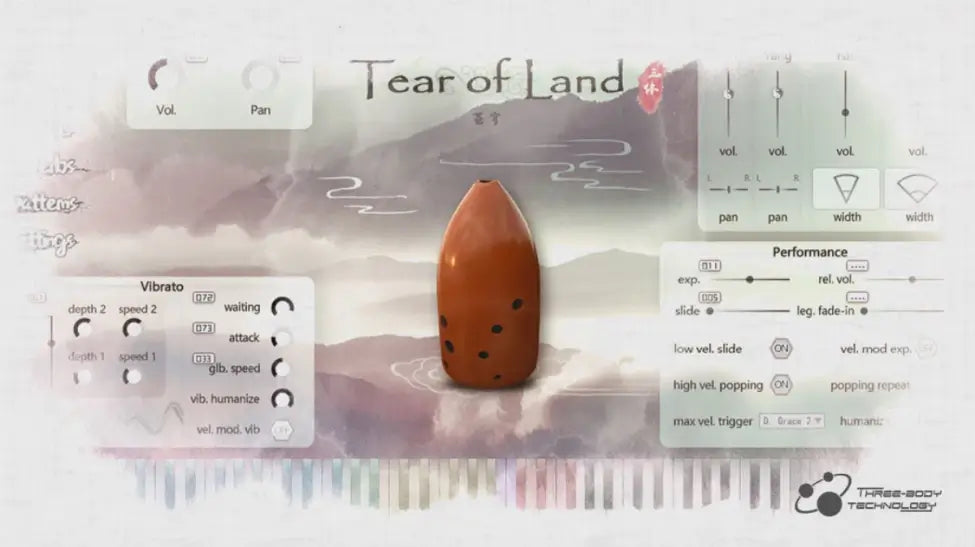 Hot! Three - Body Tech's Tear of Land: Xun Instrument Sound Library
