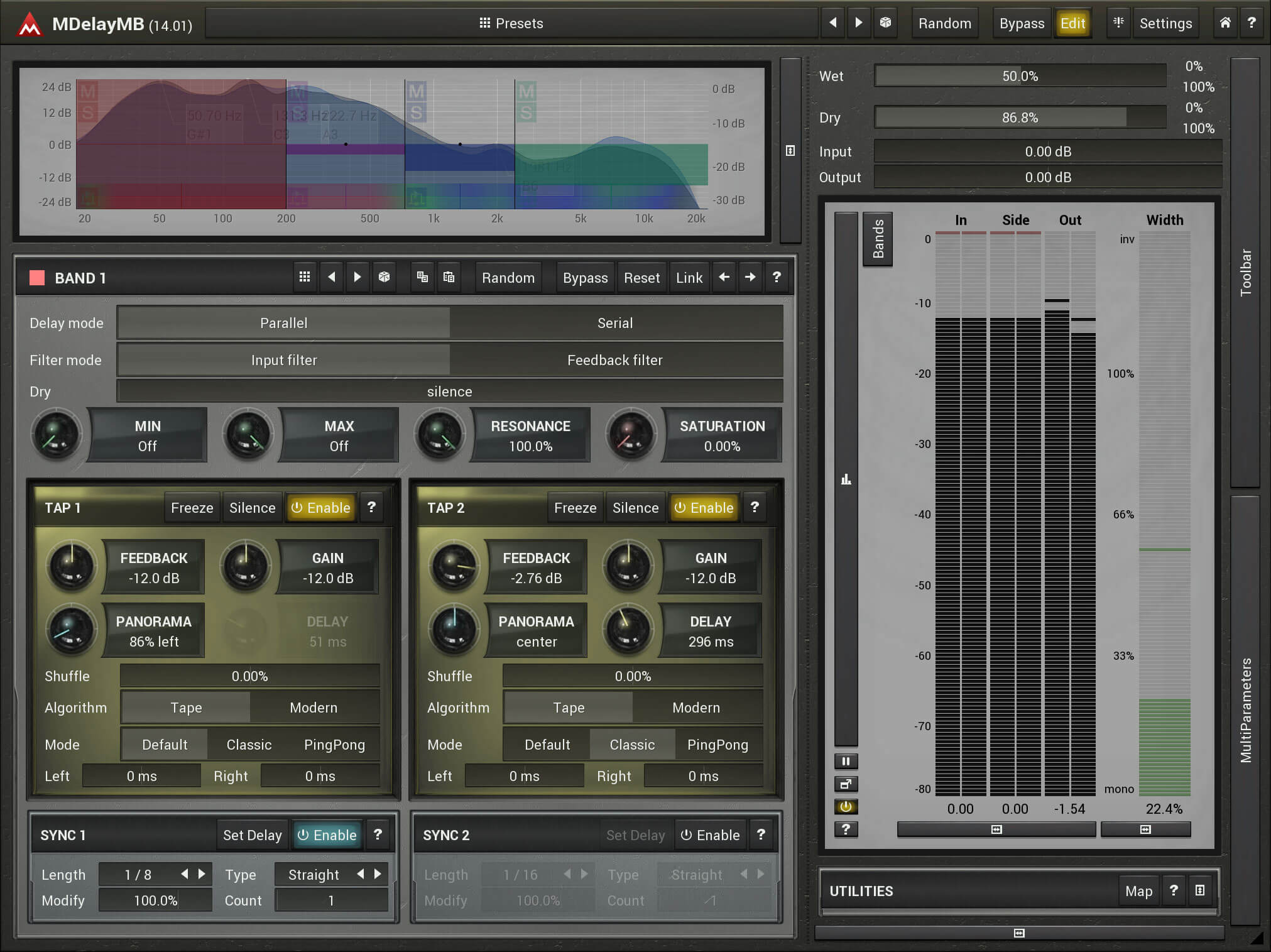 MeldaProduction MDelayMB - Advanced Multi - Band Delay Plugin with Rich Features