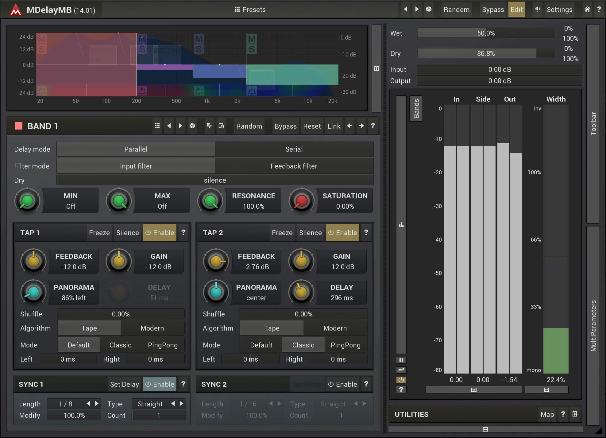 MeldaProduction MDelayMB - Advanced Multi - Band Delay Plugin with Rich Features