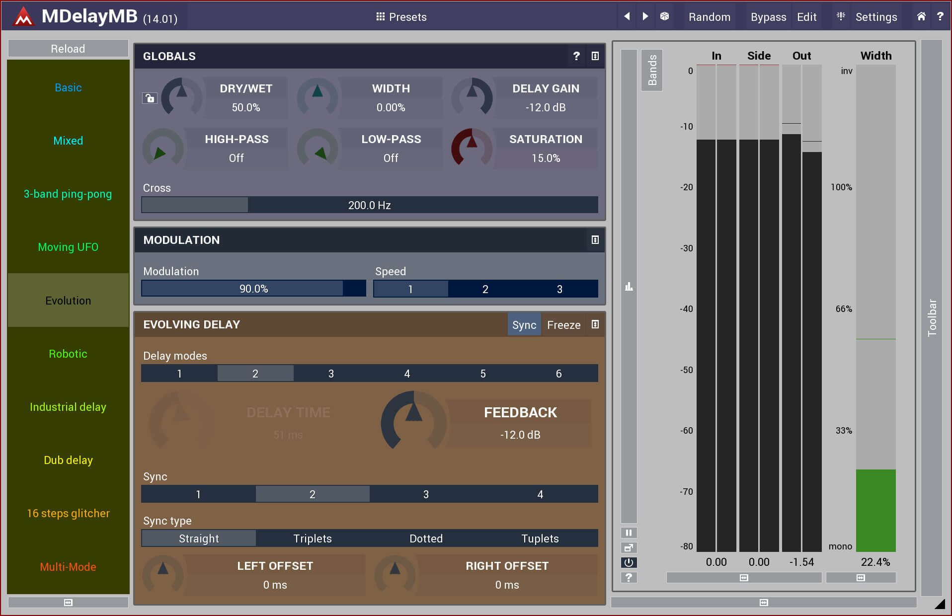 MeldaProduction MDelayMB - Advanced Multi - Band Delay Plugin with Rich Features