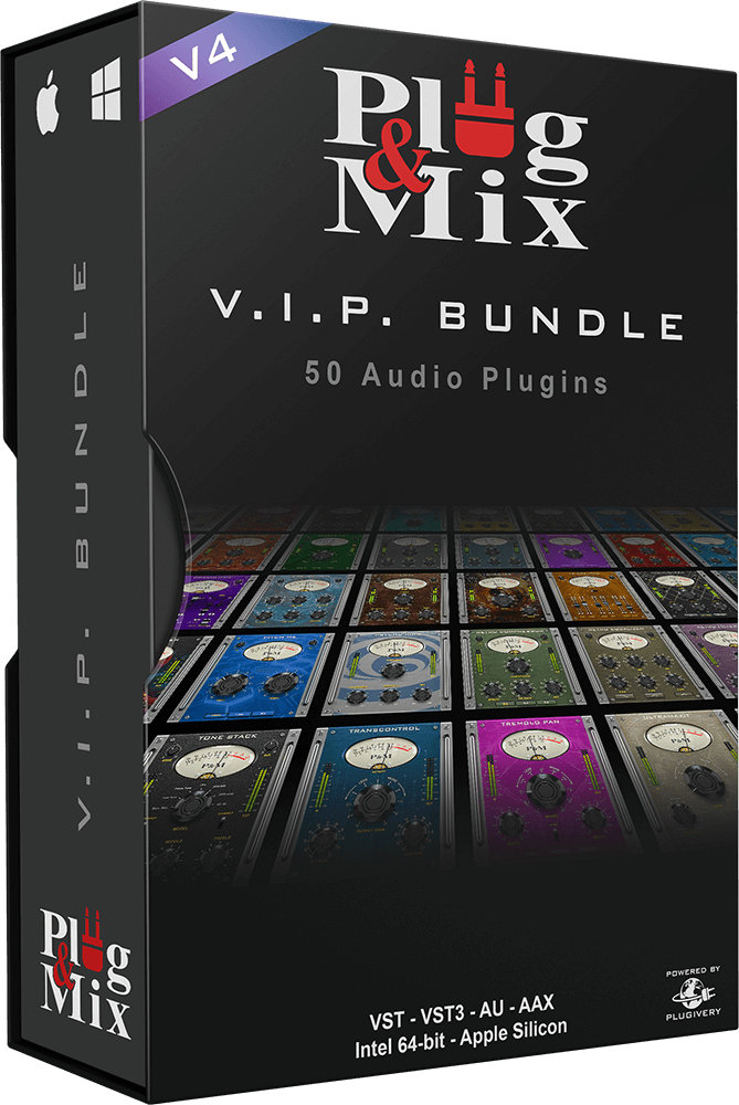Hot Deal! Plug and Mix V4 VIP Bundle - 50 Streamlined Audio Plugins for Pro Results