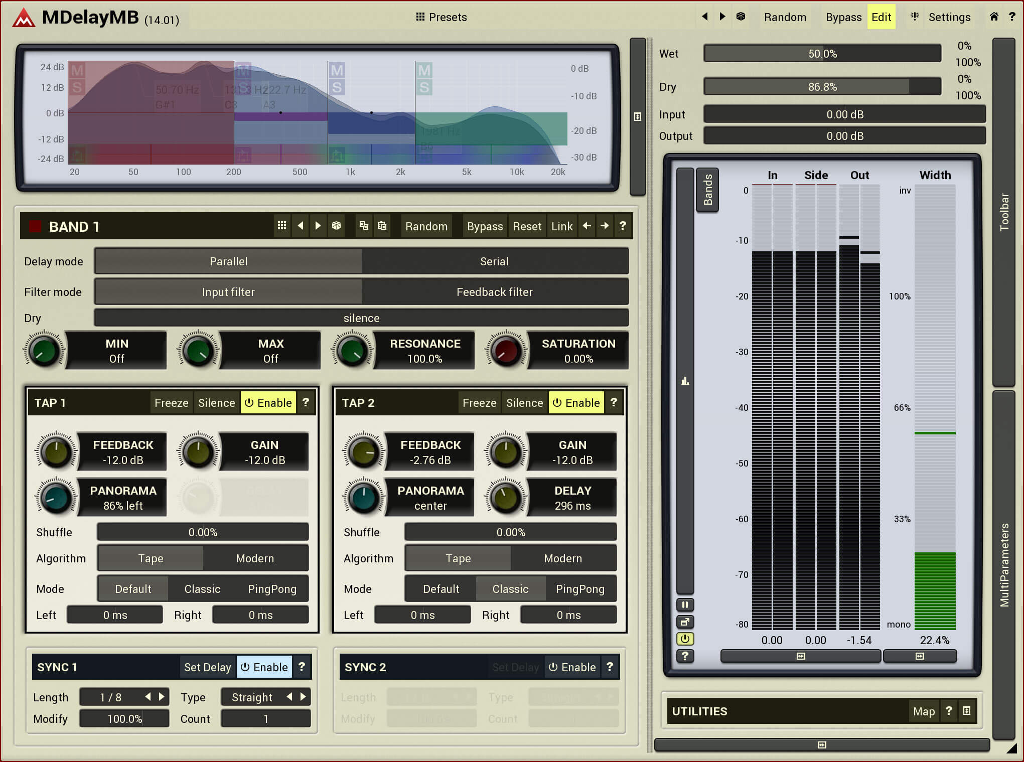 MeldaProduction MDelayMB - Advanced Multi - Band Delay Plugin with Rich Features
