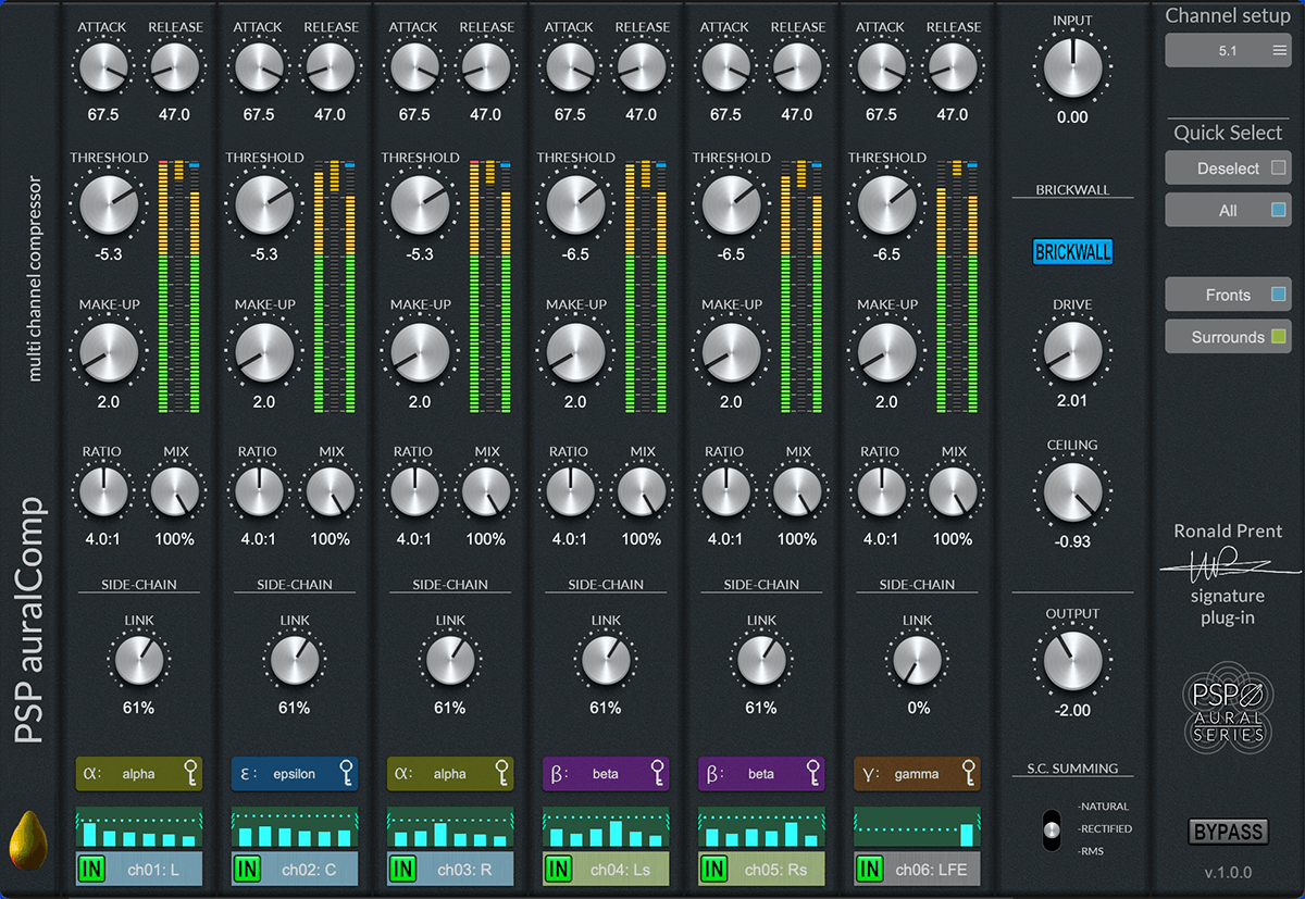 PSP AuralComp: Top-Notch Multi - Channel Compressor & Limiter