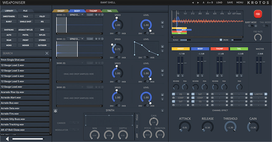 Krotos Basic Weaponiser - An Affordable Audio Layering Plugin for Real - Time Sound Design