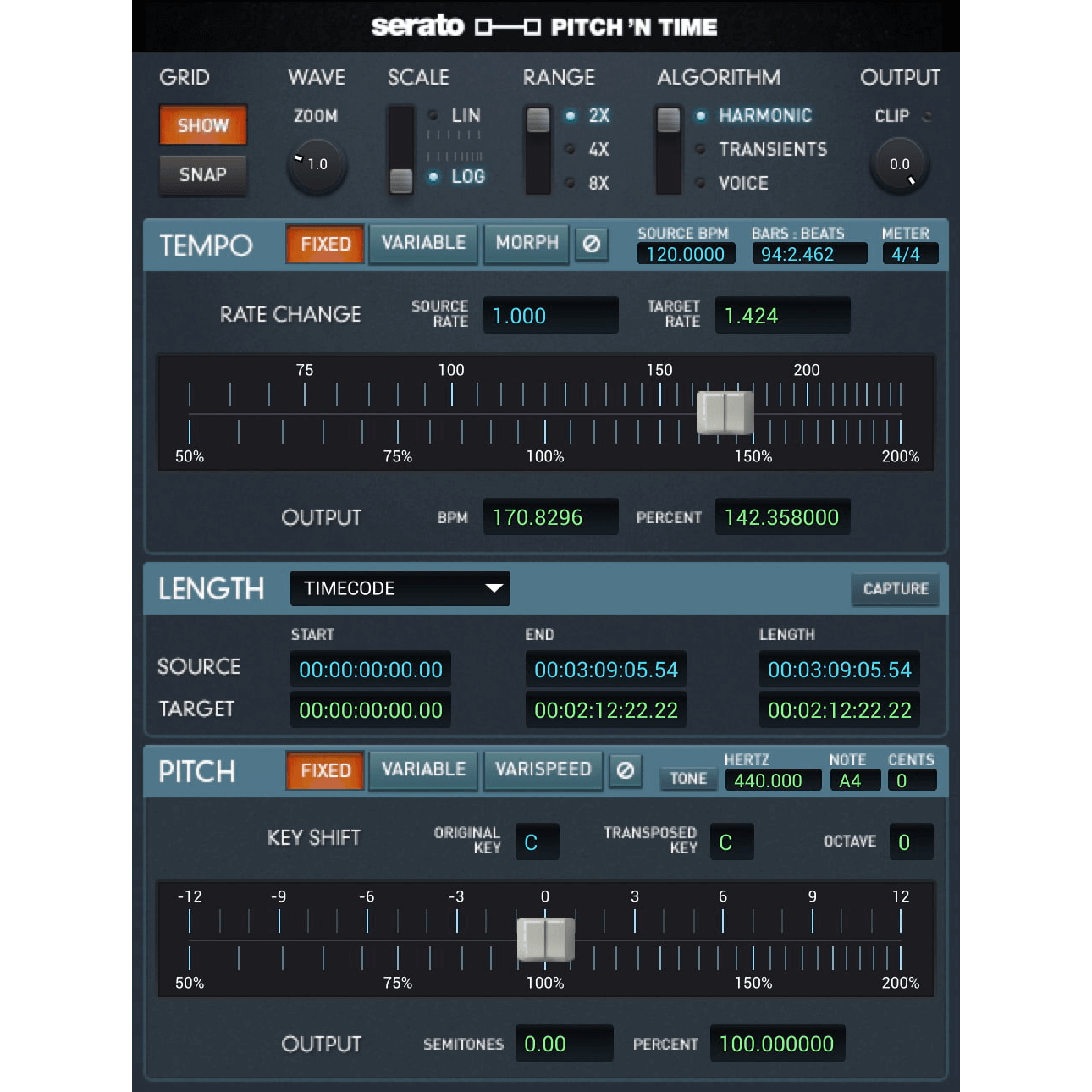 Get Serato Pitch and Time Pro 3.0 - Premium AudioSuite Software for Pro Tools