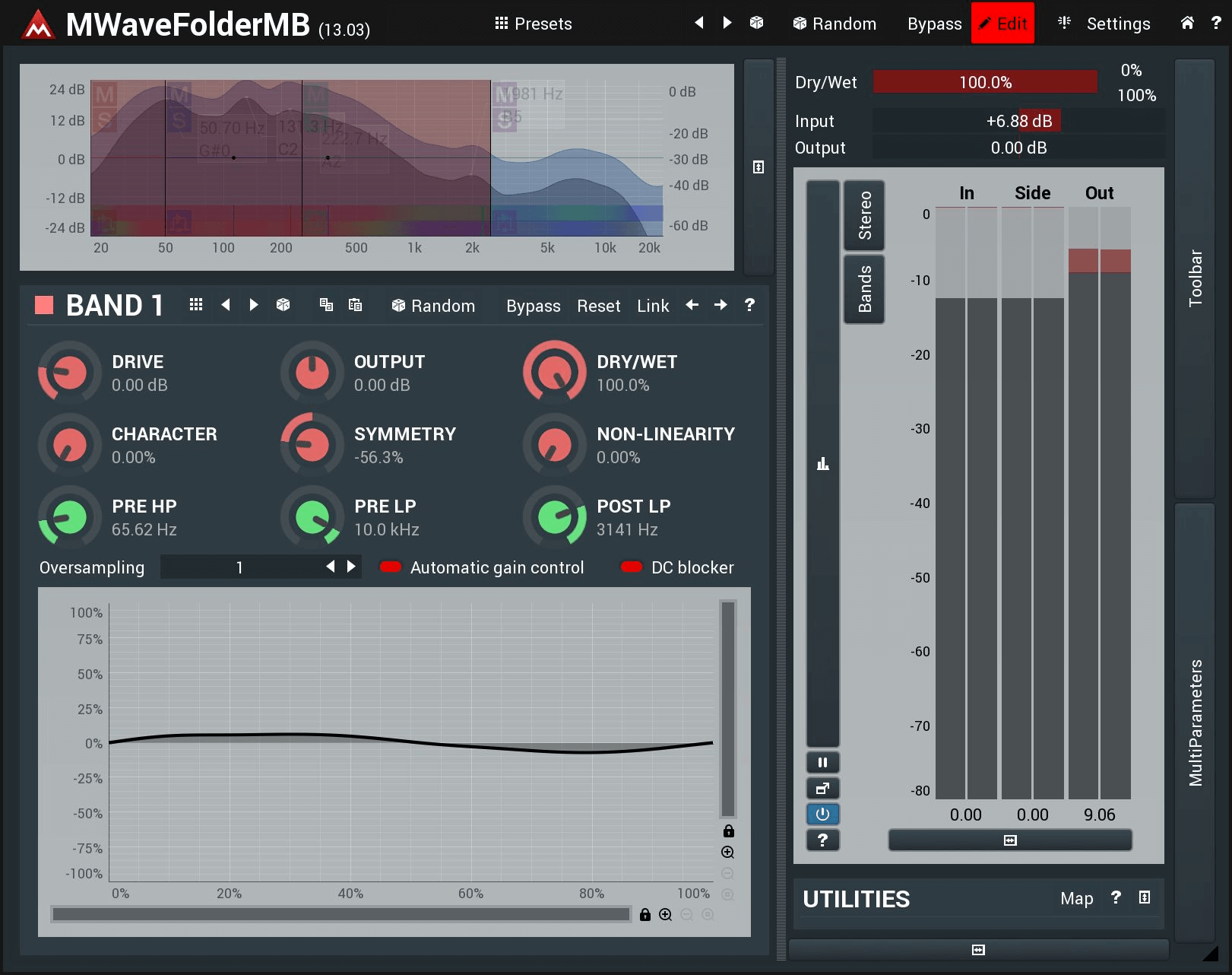 MeldaProduction's Ultimate MWaveFolderMB Distortion Module