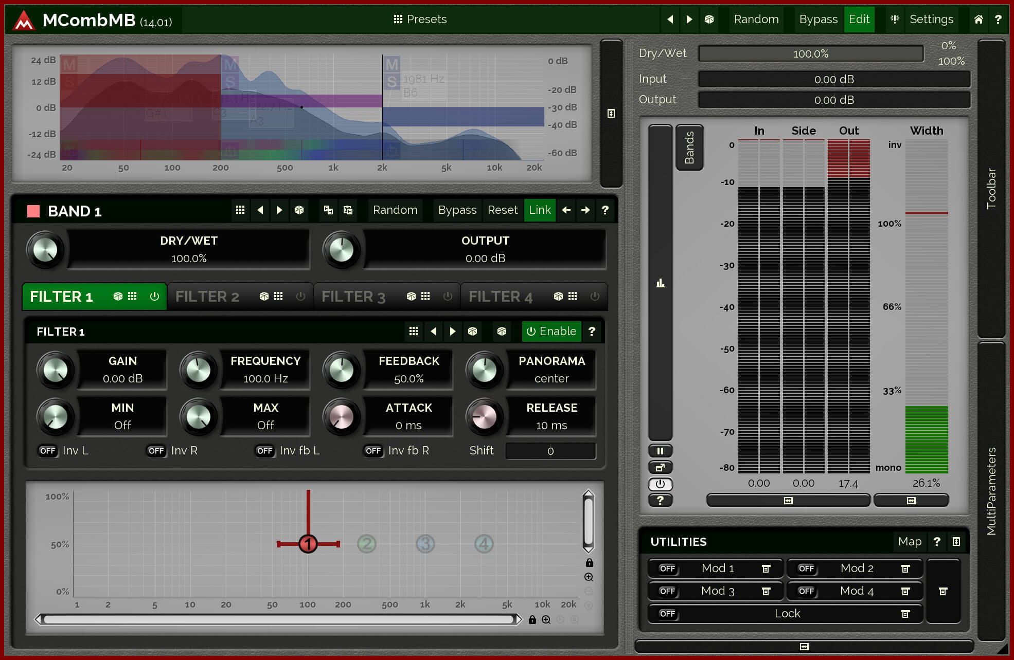 MeldaProduction MCombMB - Premium Multi - Comb Filter for Unique Sounds