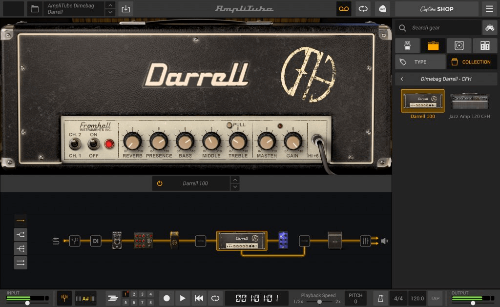 IK Multimedia Amplitube Dimebag Darrell CFH - Exclusive Guitar Gear Collection