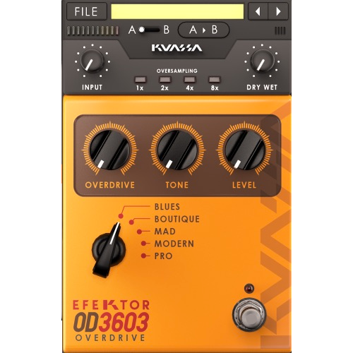 Hot Deal! Kuassa OD3603 Overdrive Guitar Effects Pedal with Five Models