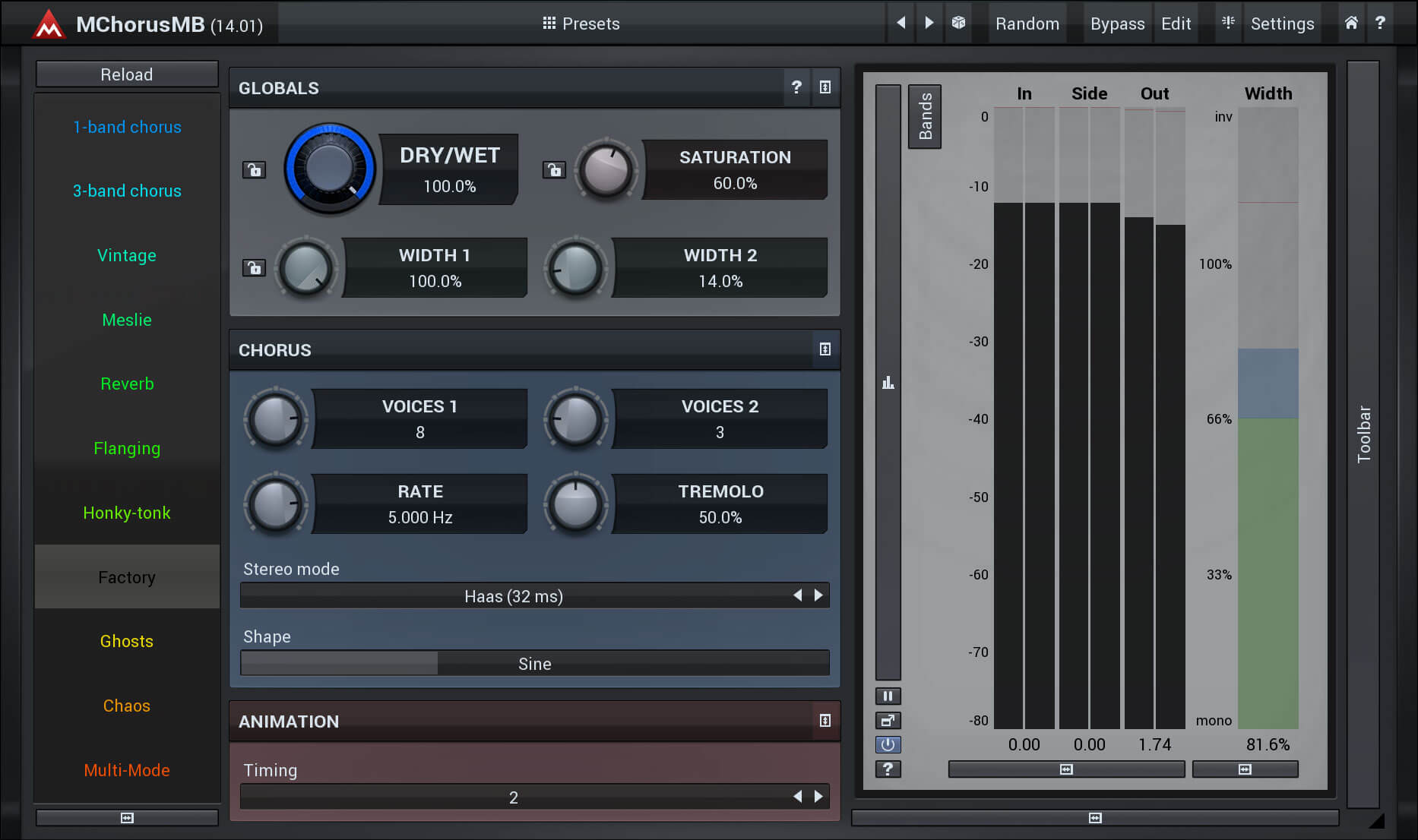 MeldaProduction MChorusMB - Best-Sounding & Versatile Chorus Plugin