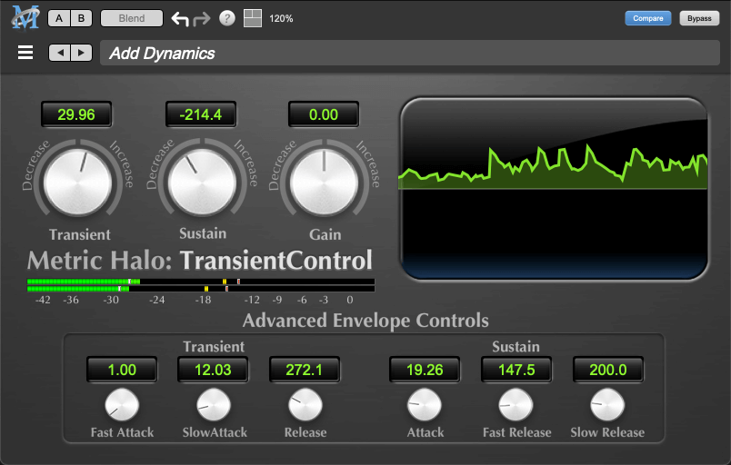 Metric Halo Transient Control v4: Revolutionary Audio Dynamics Processor