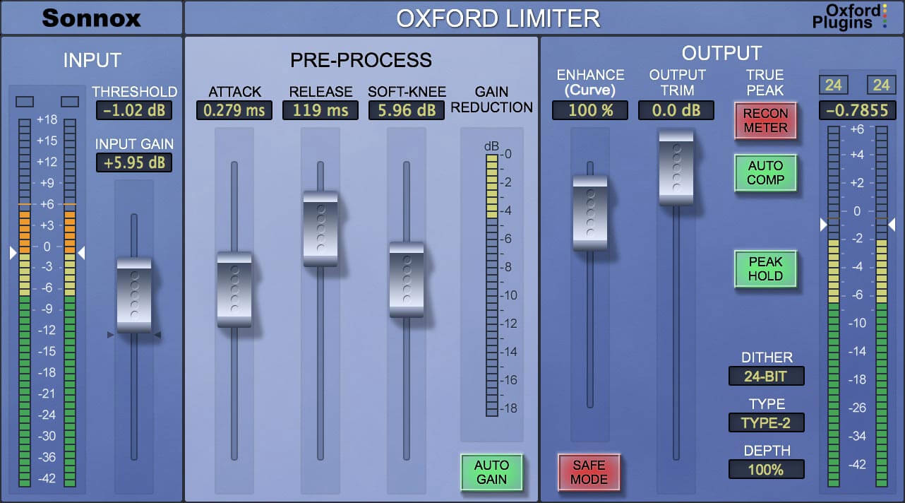Get the Best: Sonnox Oxford Limiter v3