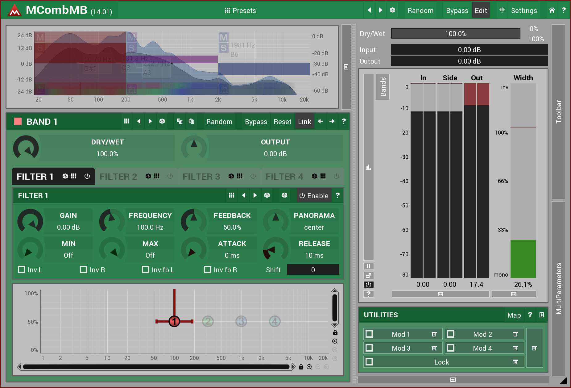 MeldaProduction MCombMB - Premium Multi - Comb Filter for Unique Sounds
