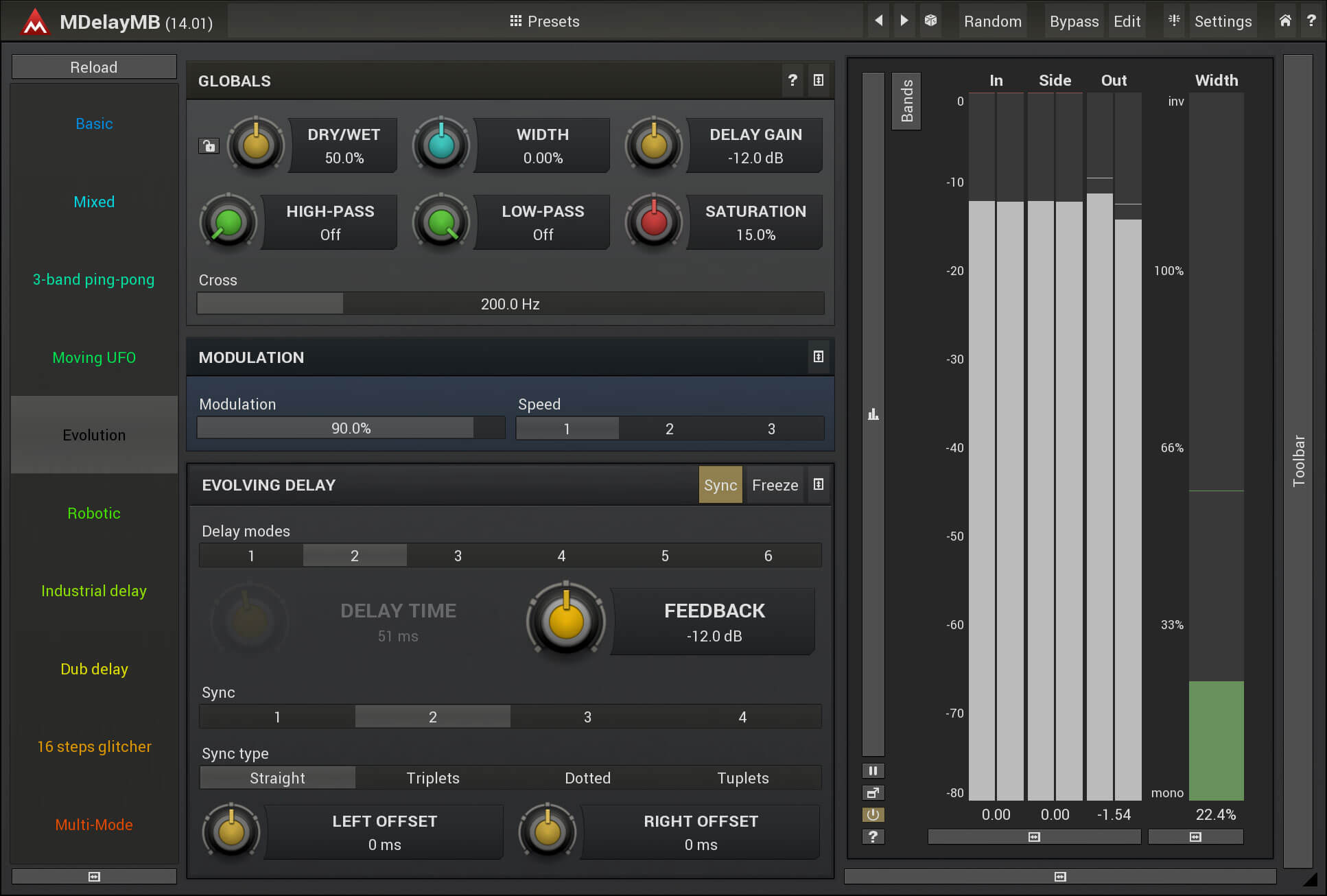 MeldaProduction MDelayMB - Advanced Multi - Band Delay Plugin with Rich Features