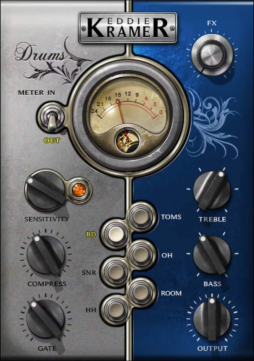 Get the Waves Eddie Kramer Signature Series Bundle - 5 Essential Plugins for Classic Rock Sounds
