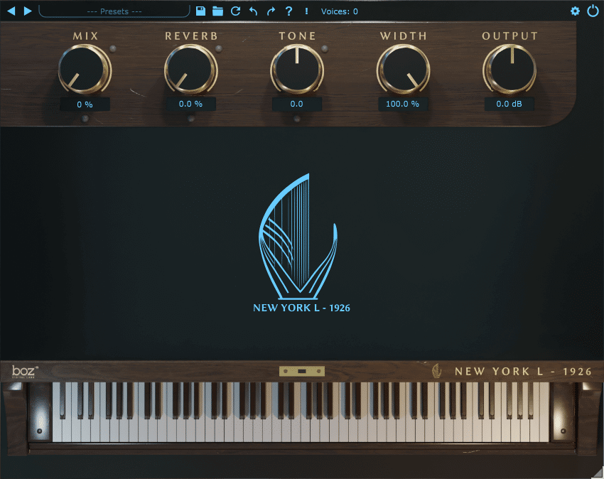 Boz Digital Labs Exclusive New York L Piano Bundle - Ideal for Musicians