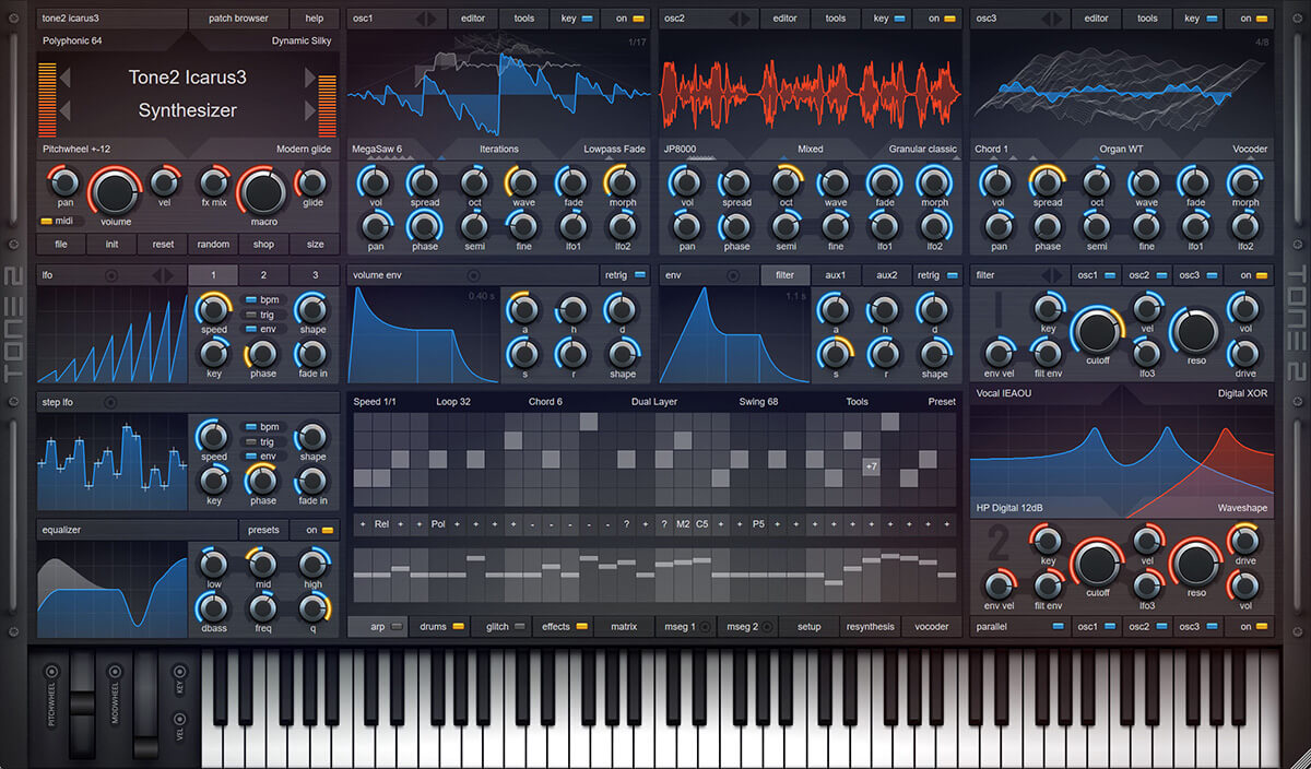 Tone2 Icarus 3 - An Award - winning, Versatile and Powerful Synthesizer