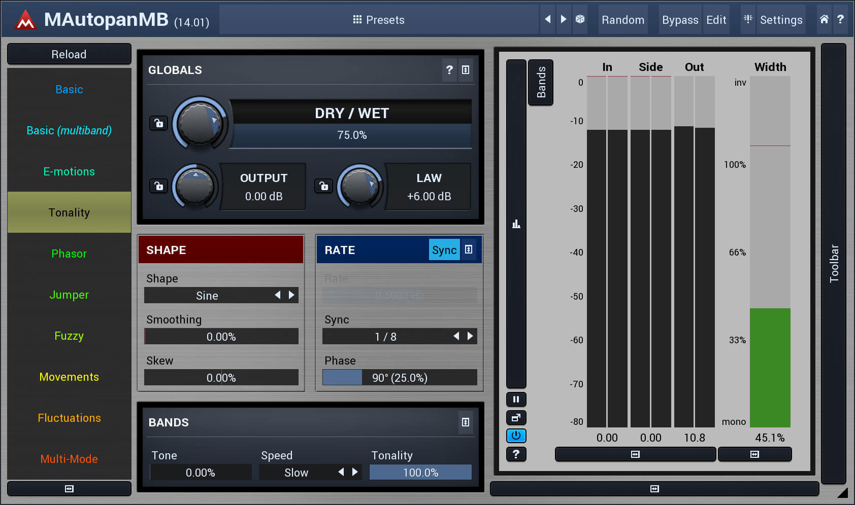 MeldaProduction MAutopanMB: World's Most Potent Automatic Panner for Enhanced Audio Spatiality