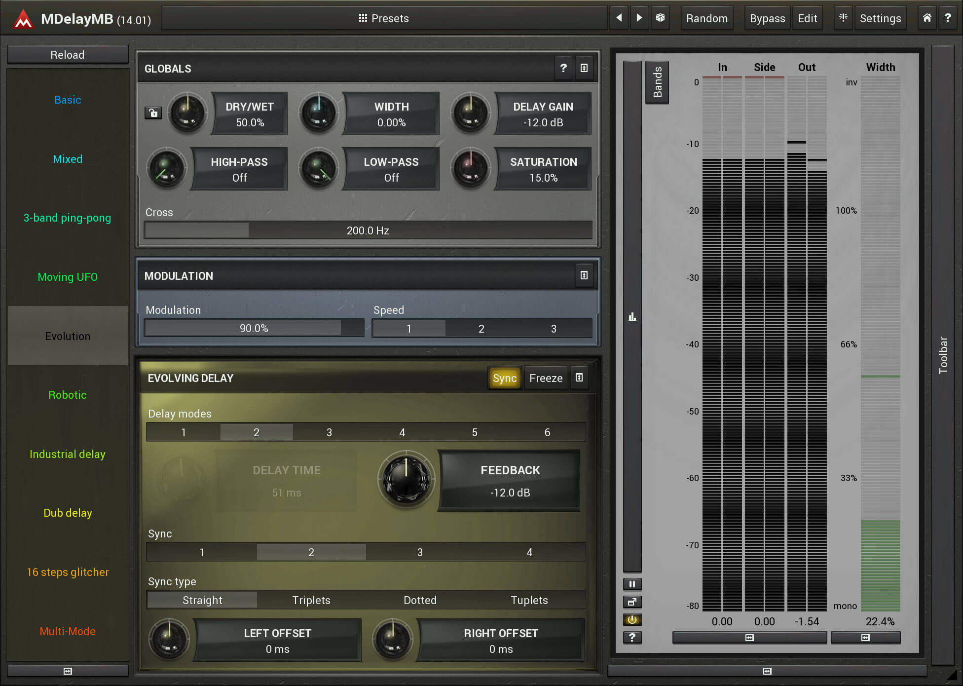 MeldaProduction MDelayMB - Advanced Multi - Band Delay Plugin with Rich Features