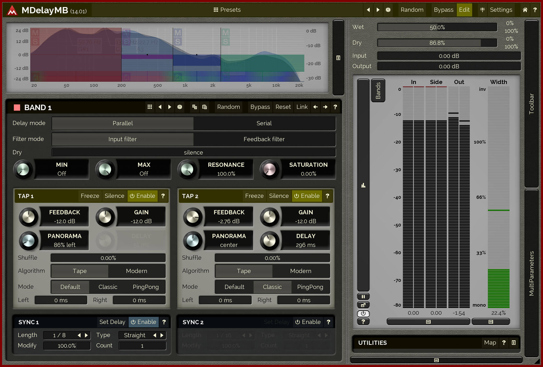 MeldaProduction MDelayMB - Advanced Multi - Band Delay Plugin with Rich Features