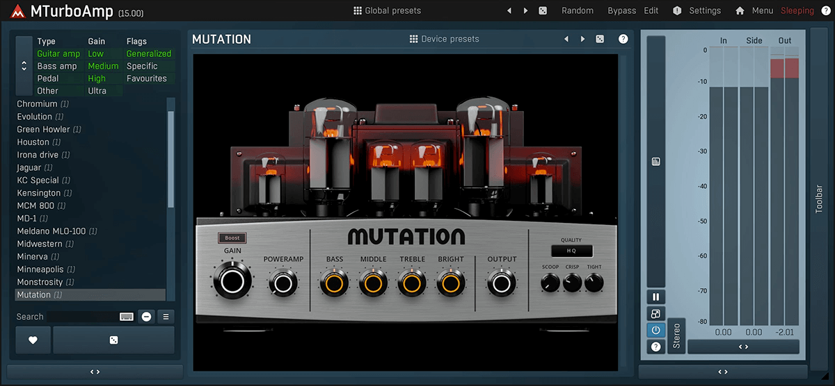 MeldaProduction MTurboAmp: An Incredibly Versatile Collection of Guitar Amps and Distortion Pedals