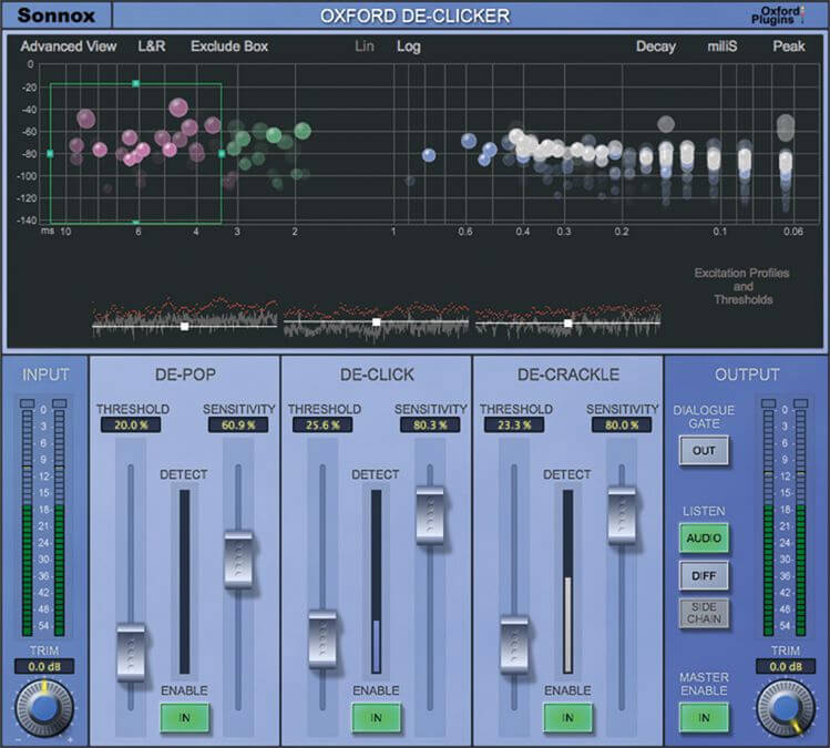 Sonnox Oxford DeClicker: Premium Audio Tool to Remove Pops, Clicks and Crackle