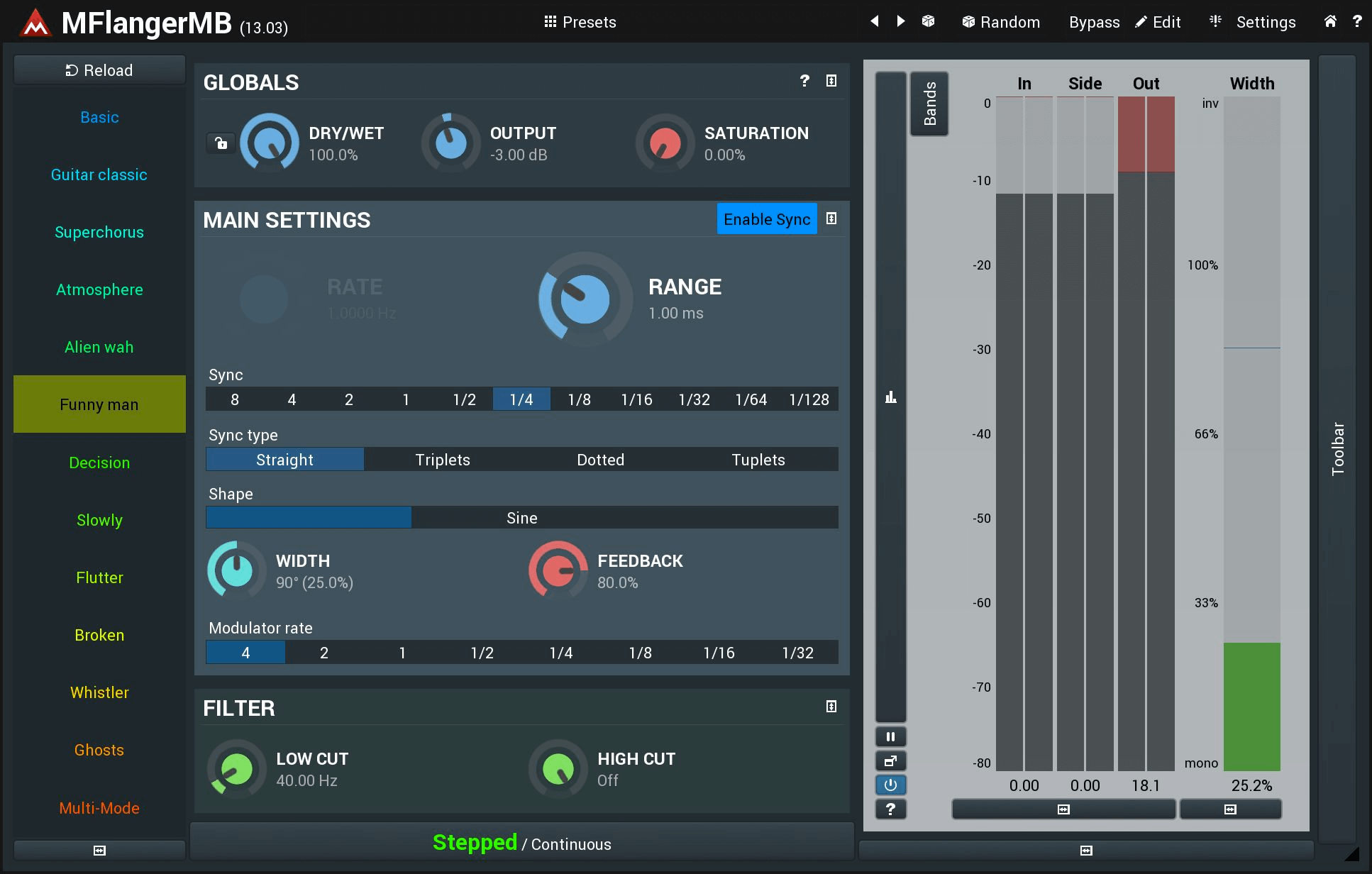Top - Notch MeldaProduction MFlangerMB Flanger Effect Plugin with Superior Audio Quality