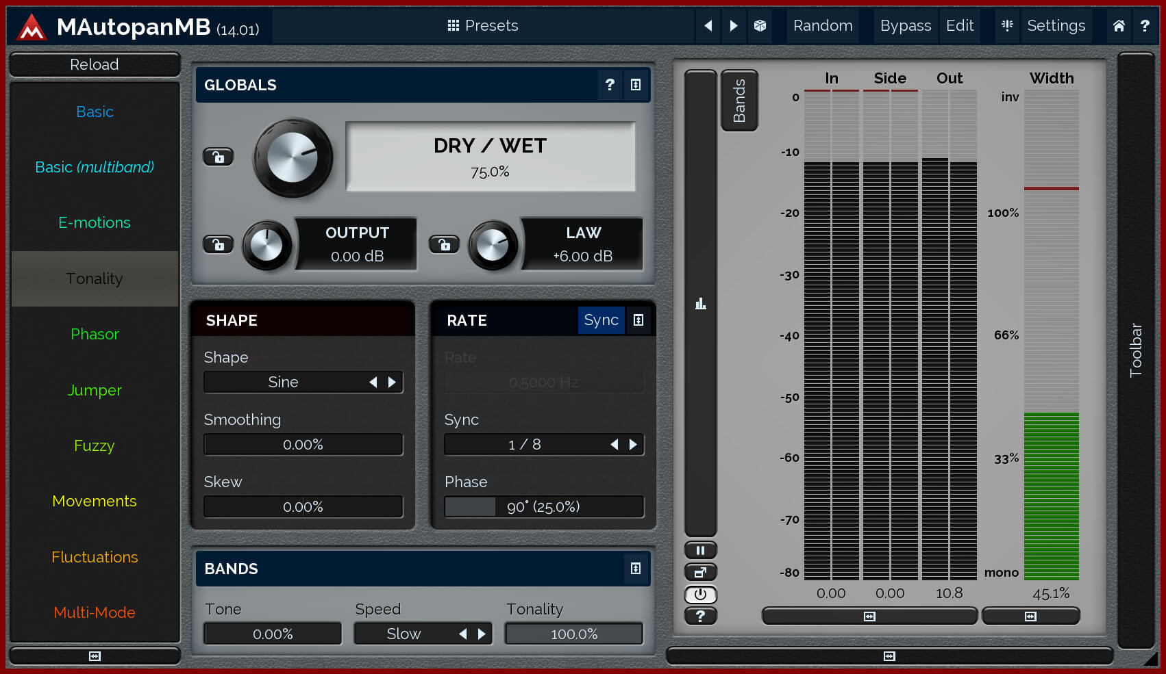 MeldaProduction MAutopanMB: World's Most Potent Automatic Panner for Enhanced Audio Spatiality