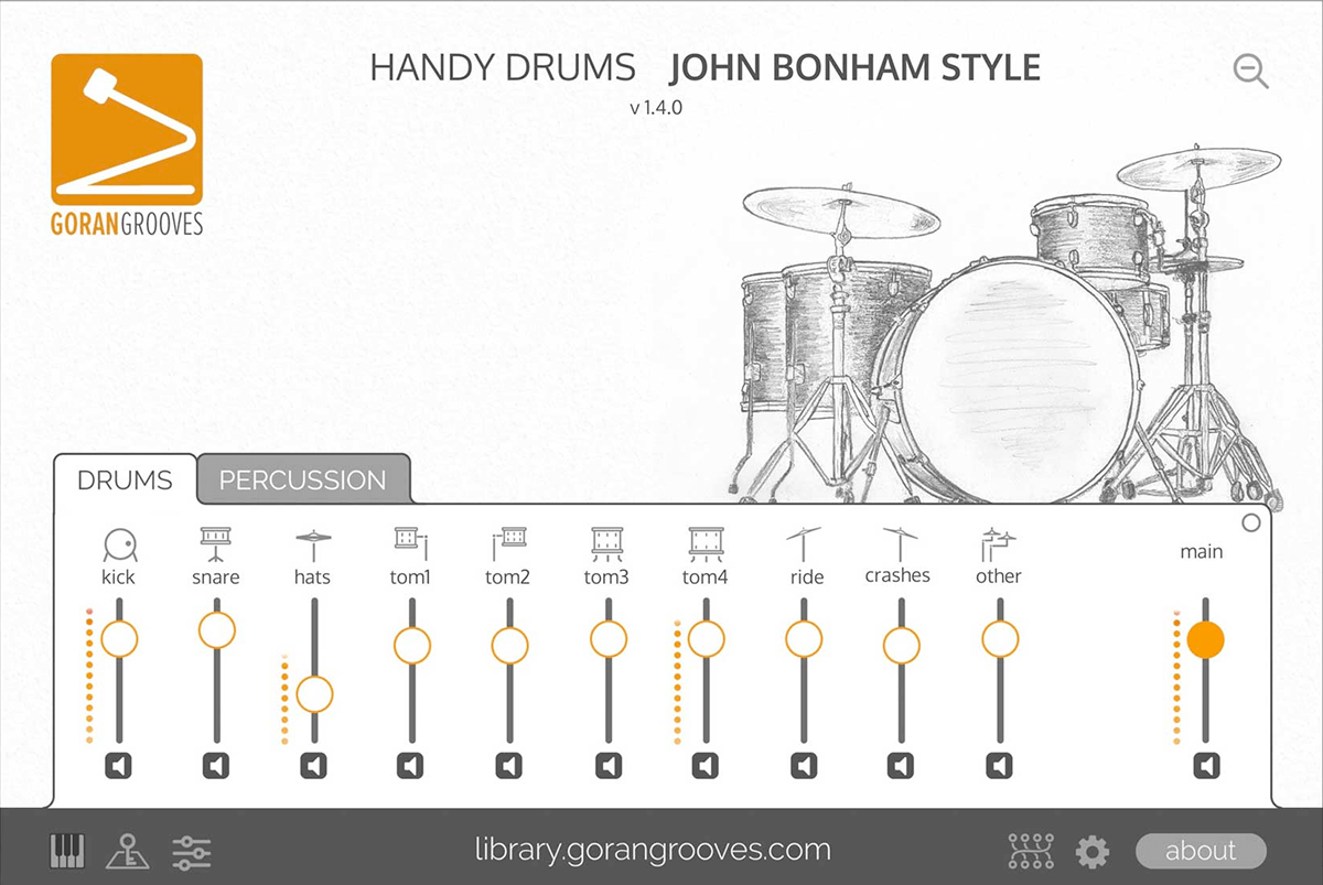 GoranGrooves Handy Drums - John Bonham Inspired! 