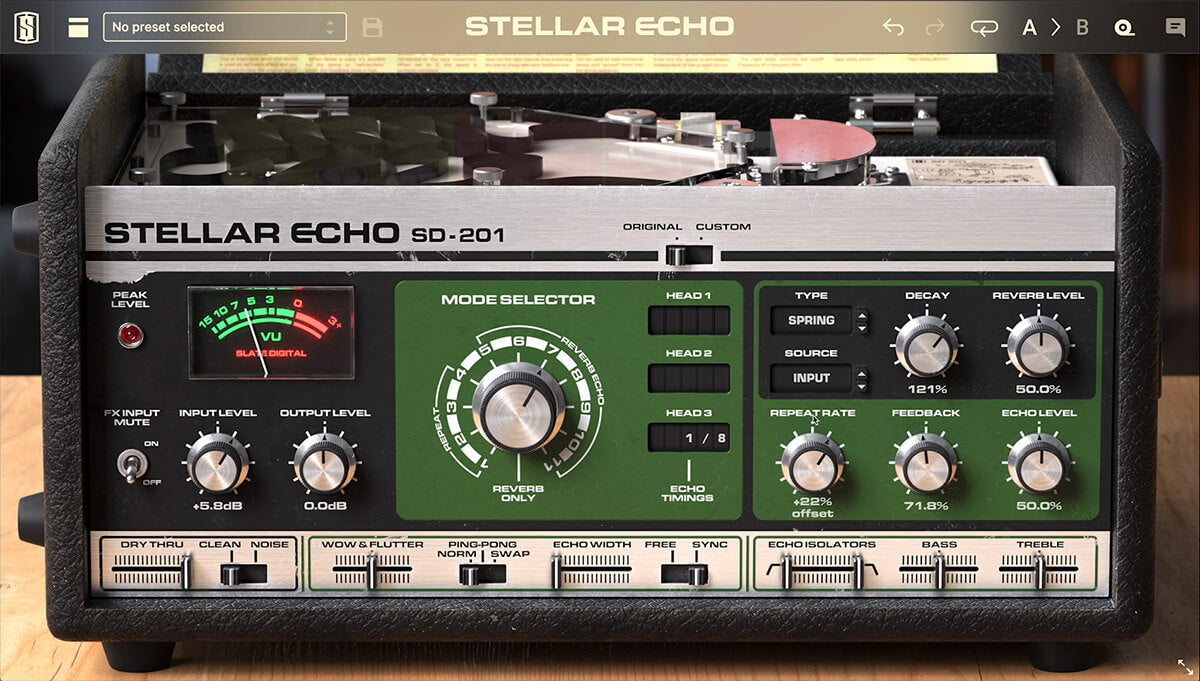 Slate Digital's Modernized Stellar Echo SD - 201: Vintage Tape Delay Reimagined