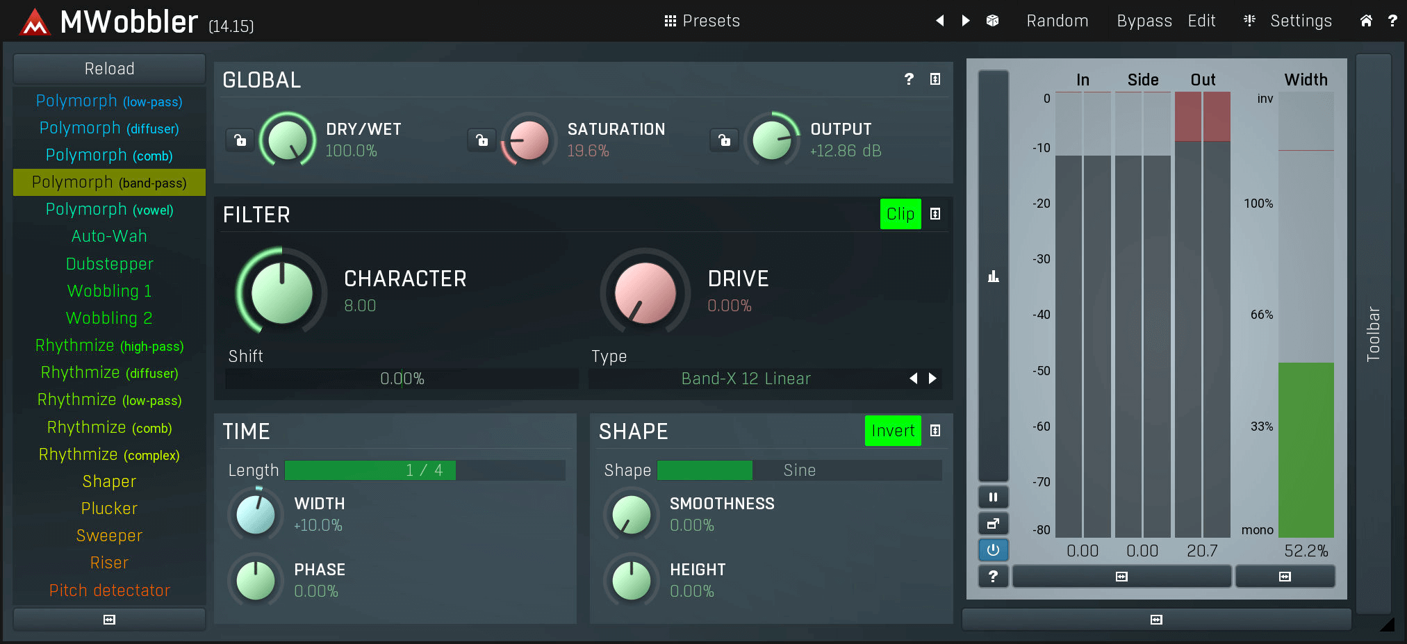 MeldaProduction MWobbler - Ultimate Multipurpose Distorting Filter