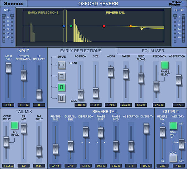 Sonnox Oxford Reverb: High - Performance Stereo Reverb with Intuitive Controls