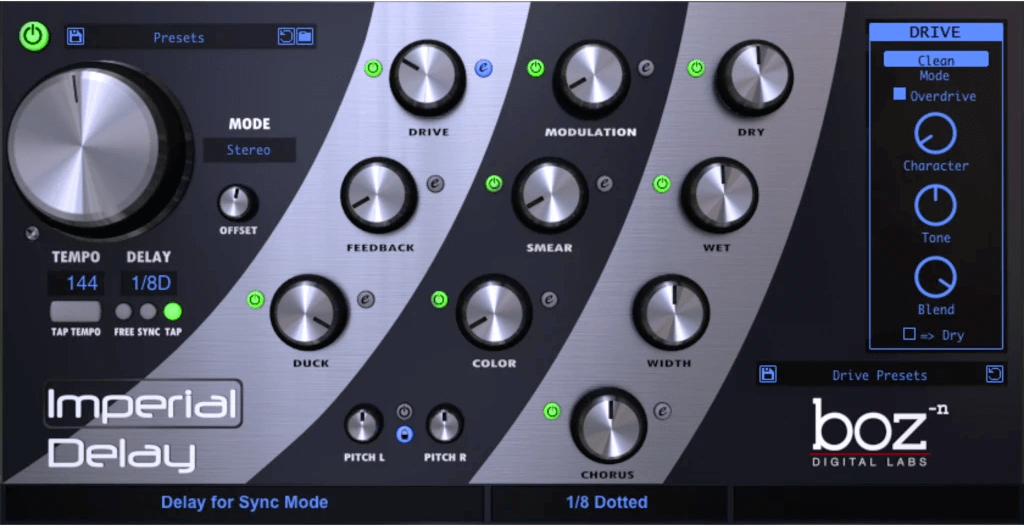 Boz Digital Labs' High - Performance Imperial Delay Plugin