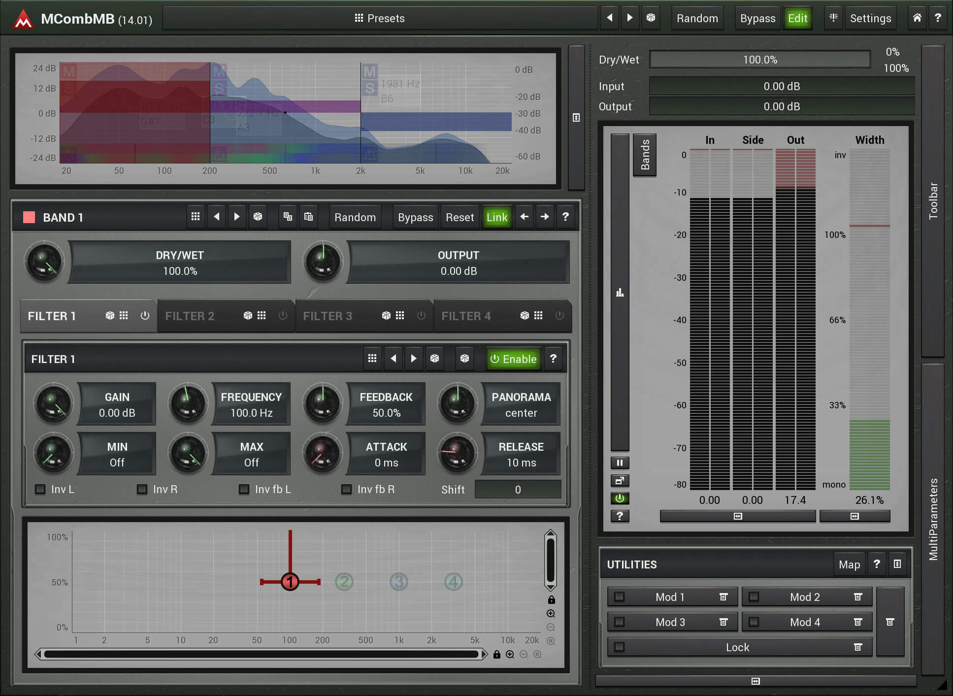 MeldaProduction MCombMB - Premium Multi - Comb Filter for Unique Sounds