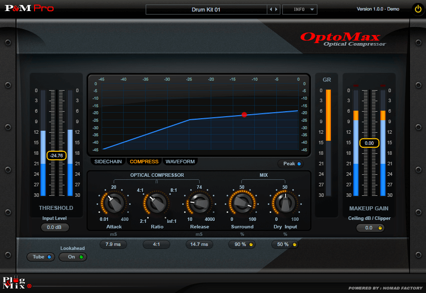 Hot Deal! OptoMax Plug-and-Play Audio Workstation Plugin for Precise Dynamic Control