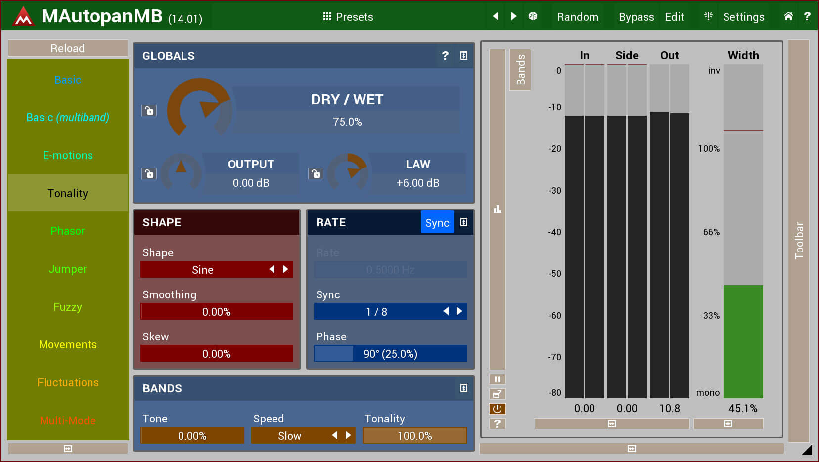 MeldaProduction MAutopanMB: World's Most Potent Automatic Panner for Enhanced Audio Spatiality