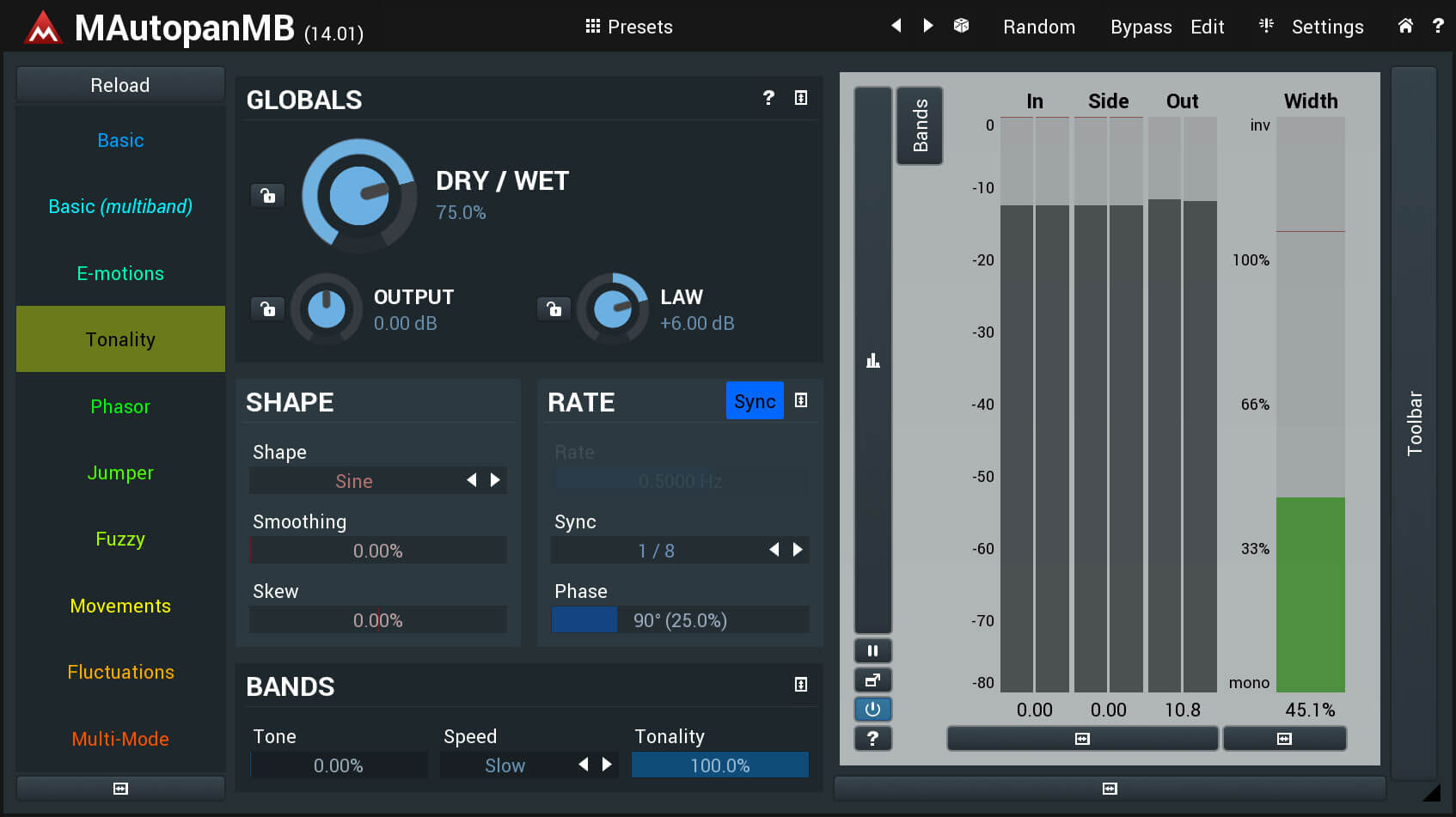 MeldaProduction MAutopanMB: World's Most Potent Automatic Panner for Enhanced Audio Spatiality