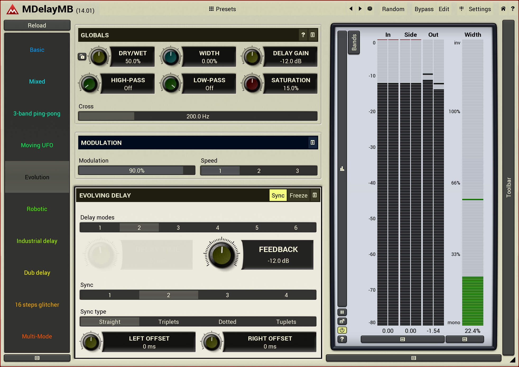 MeldaProduction MDelayMB - Advanced Multi - Band Delay Plugin with Rich Features