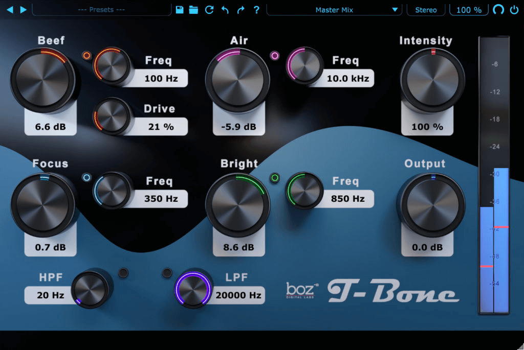Boz Digital Labs T-Bone 2: Fast and Efficient Tone Adjustment Plugin