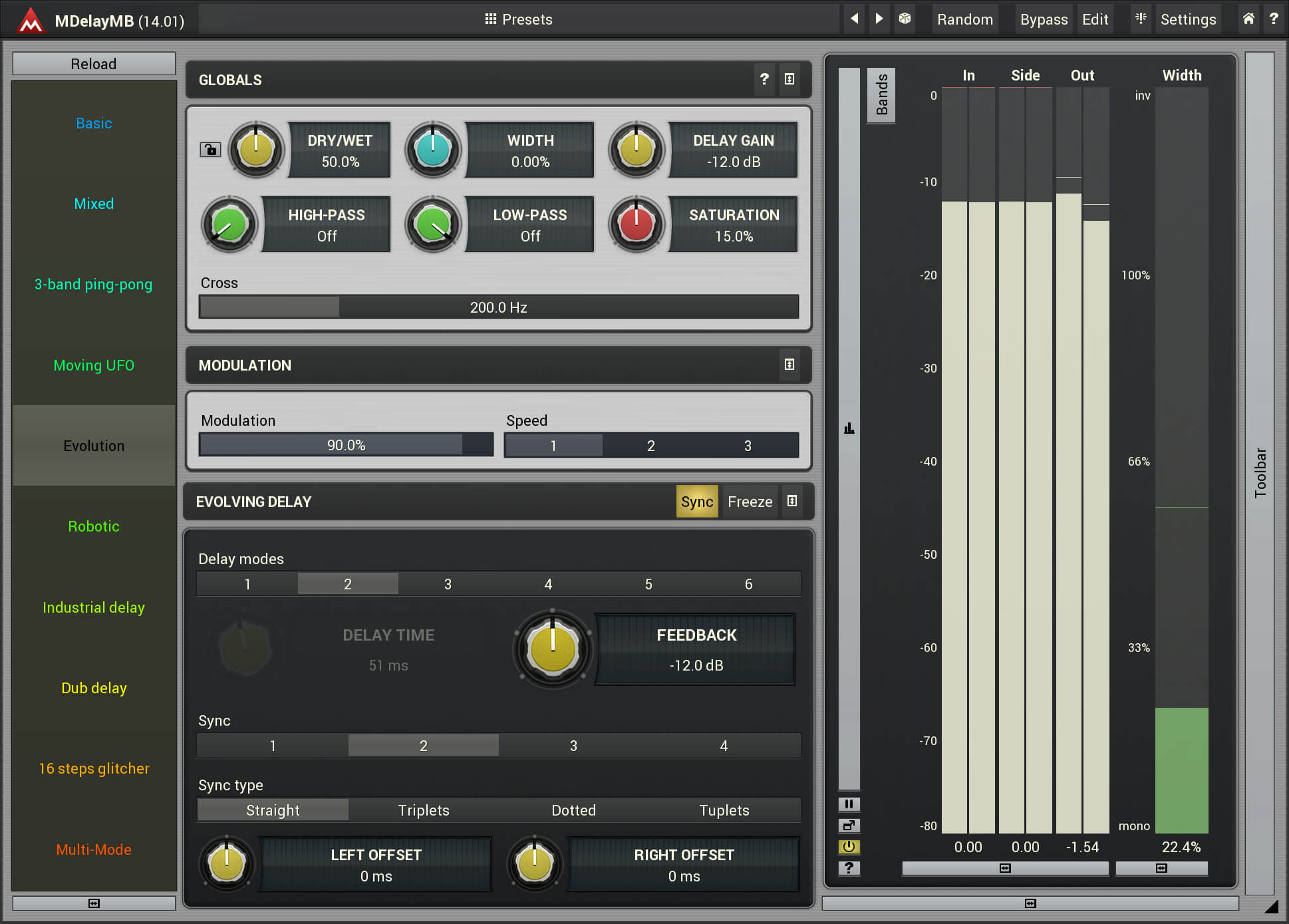 MeldaProduction MDelayMB - Advanced Multi - Band Delay Plugin with Rich Features