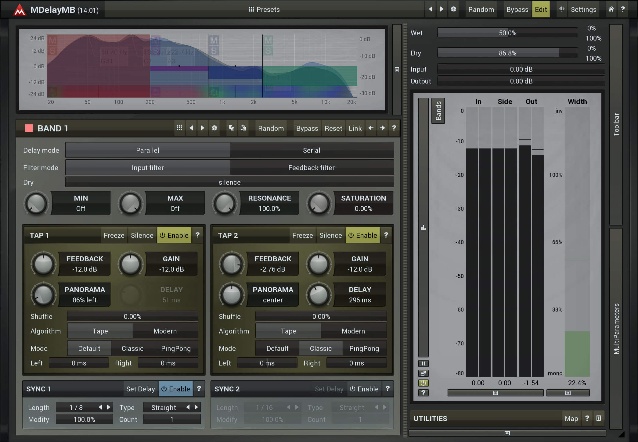 MeldaProduction MDelayMB - Advanced Multi - Band Delay Plugin with Rich Features